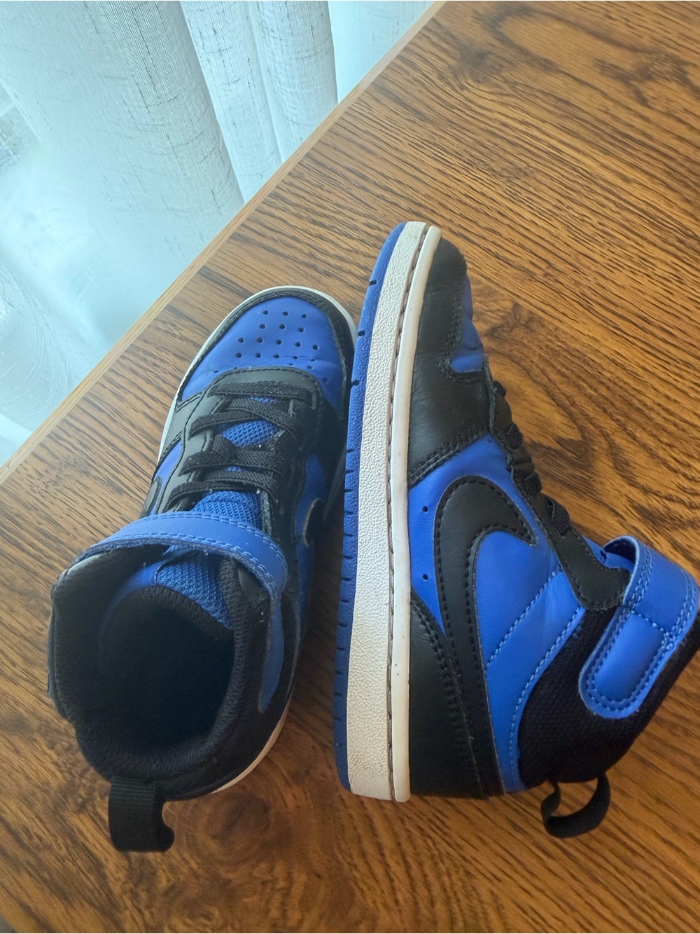 Nike Kids Blue and Black High-Top Sneakers - Picture 3 of 10